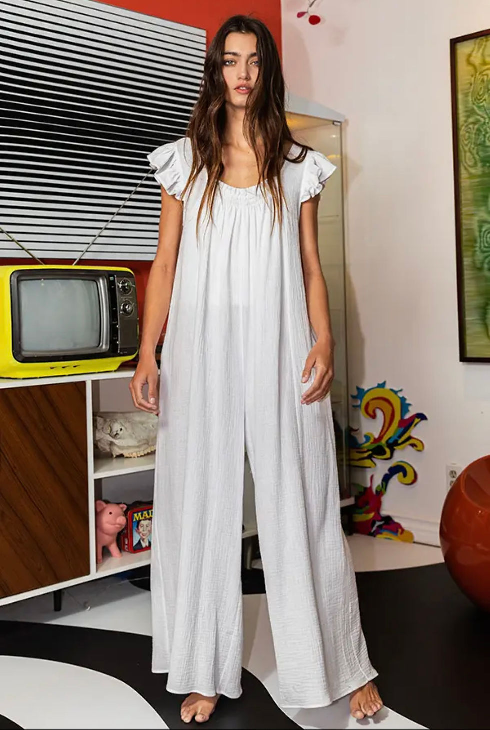 Thumbnail: Bucketlist wide leg jumpsuit 