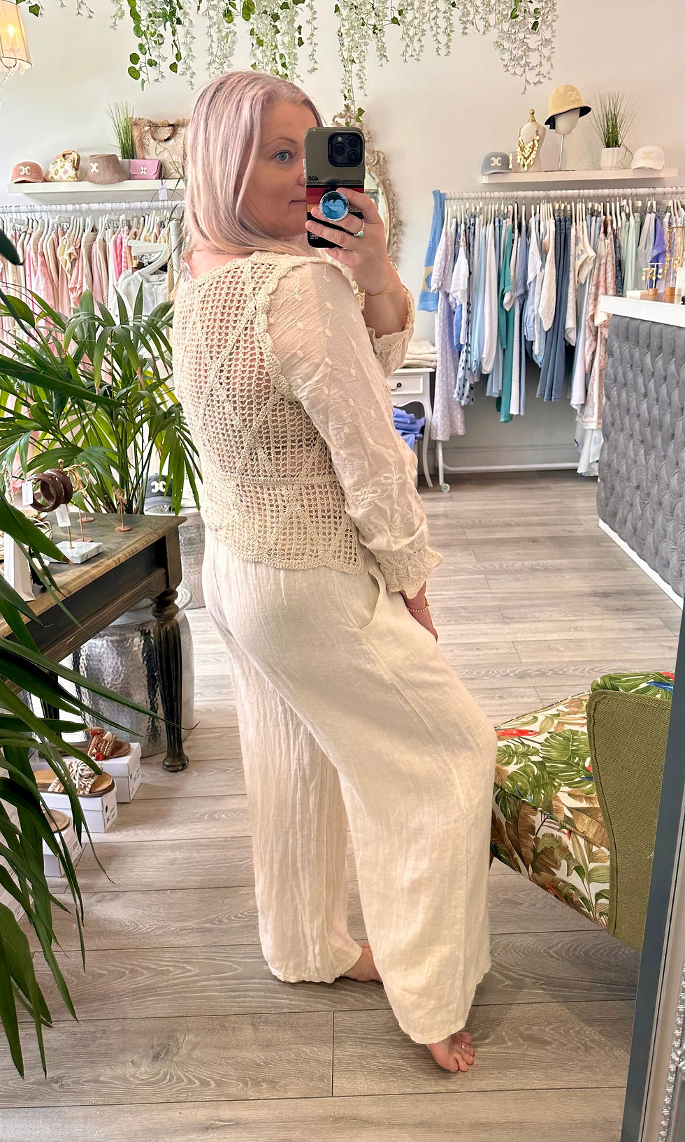 Thumbnail: Lysette cotton boho top