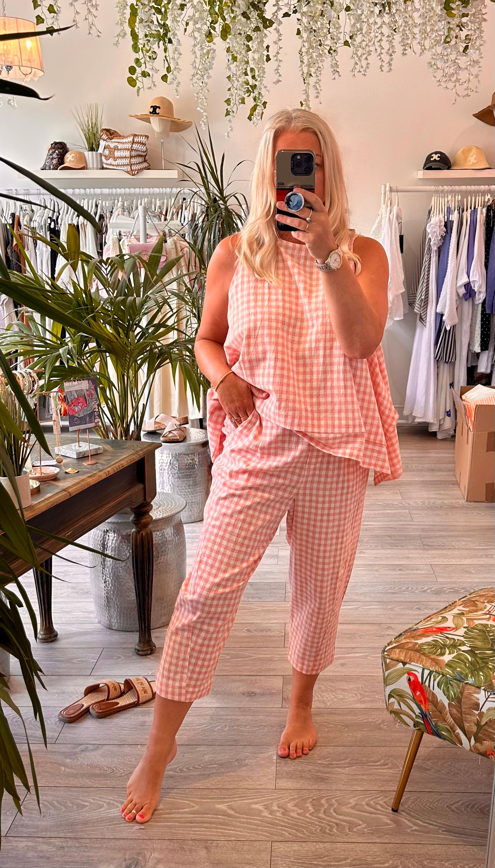 Lindos gingham check cocoons