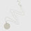 Thumbnail: Ashiana Harmonia long simple coin necklace 