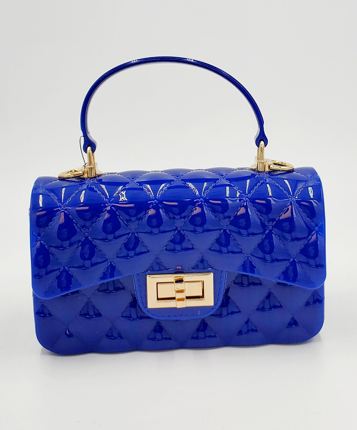 Blue Jelly Clutch Purse