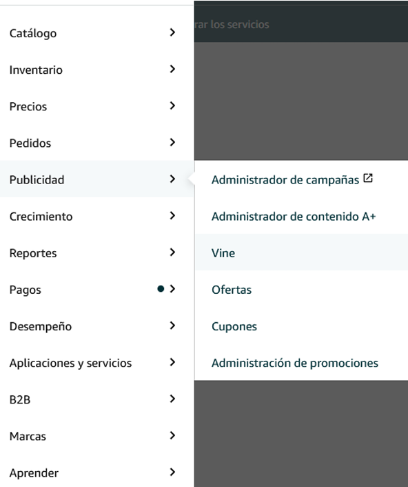 Cómo ingresar a Amazon Vine en Seller Central