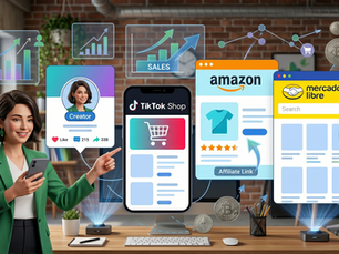 El Boom del Social Commerce: Guía de Afiliados y Creadores en Mercado Libre, Amazon y TikTok Shop