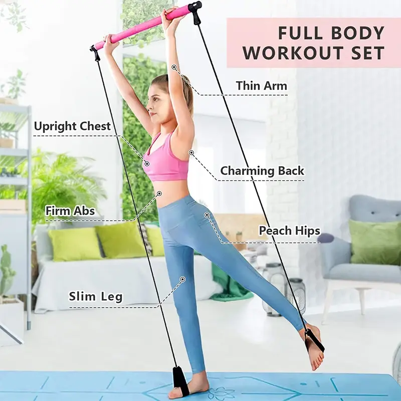 Thumbnail: Pilates Bar Adjustable Resistance Bands