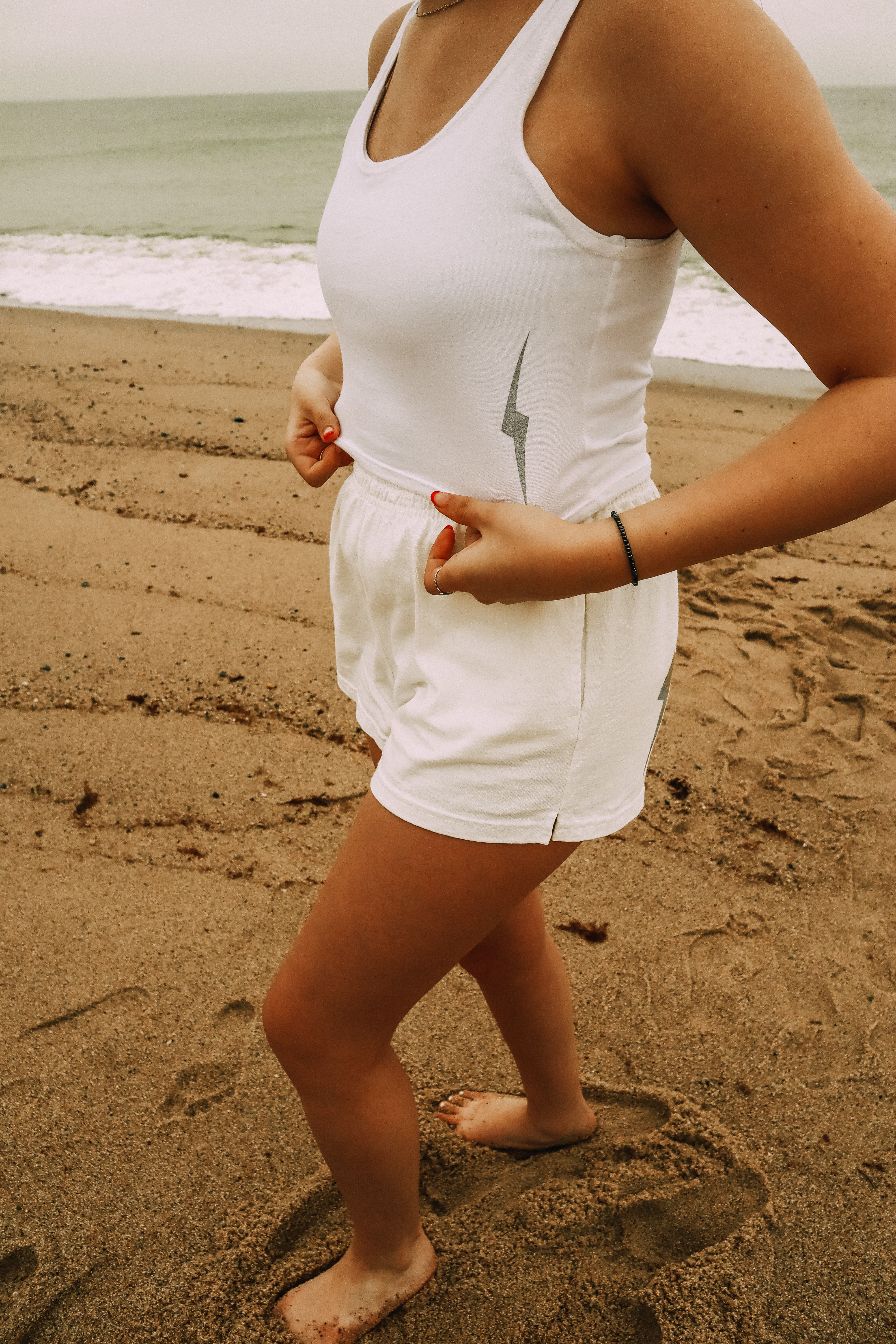 Lighting Bolt Cropped Tank Top