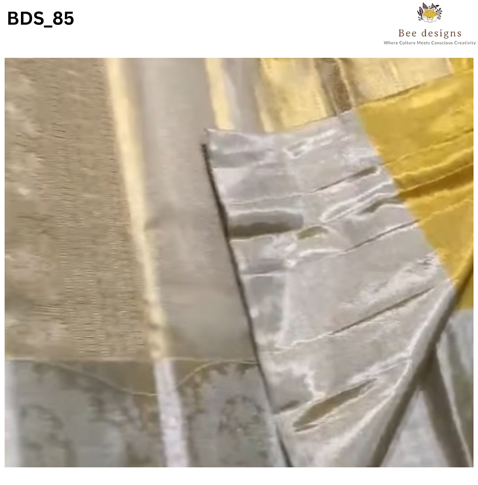 Thumbnail: Golden Radiance Kanchipattu Saree with an exquisite silver zari border