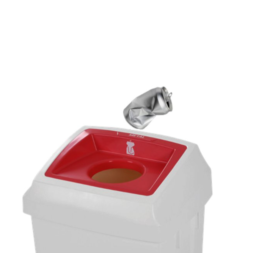 Thumbnail: 50ltr Atlas Bin with Red Metal Lid
