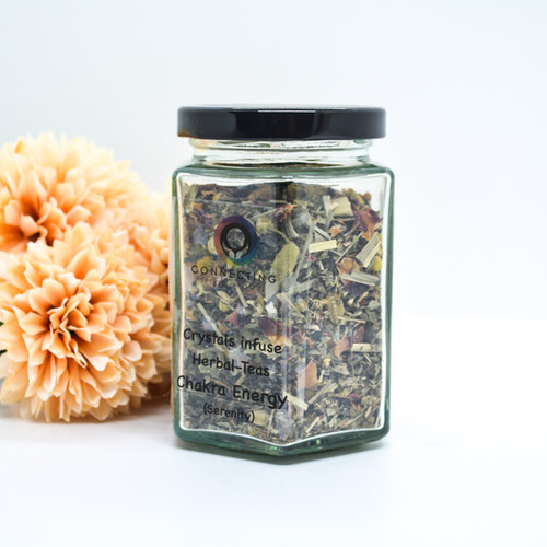 Crystal Infused Herbal Teas (Chakra Energy, Serenity) Connecting Spirit