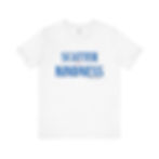 White T-Shirt with Scatter Kindness quote (front)