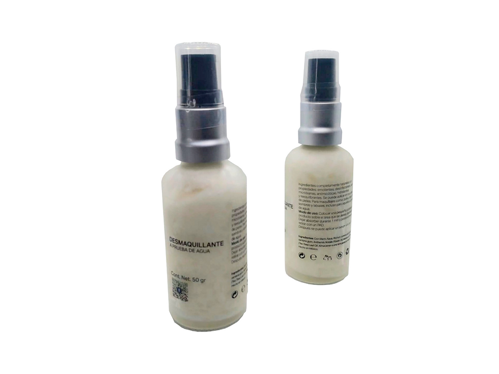 Desmaquillante, tónico de limpieza y agua micelar.