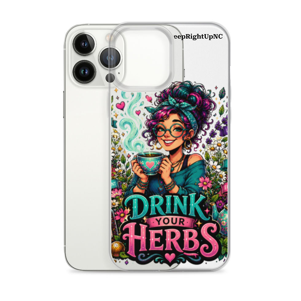 Thumbnail: Drink Your Herbs Clear Case for iPhone®