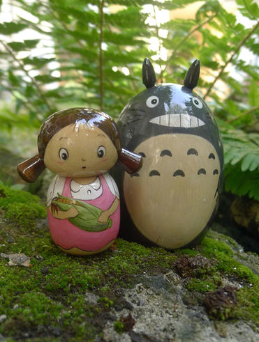 Totoro Mei kokeshi
