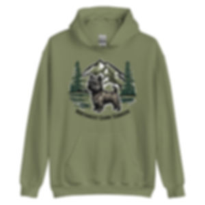Unisex Hoodie With Northwest Cairn Terrier Logo