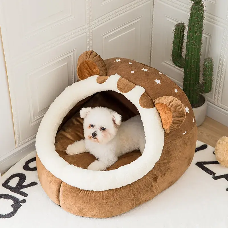 Thumbnail: Paws & Pearls Luxe CozyNest Foldable Pet House