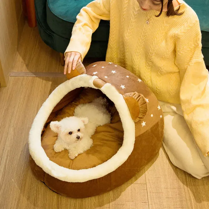 Thumbnail: Paws & Pearls Luxe CozyNest Foldable Pet House