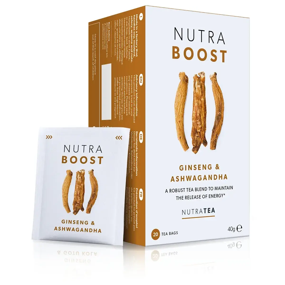 NUTRATEA Ginseng & Ashwagandha Tea (20 tea bags) 40g