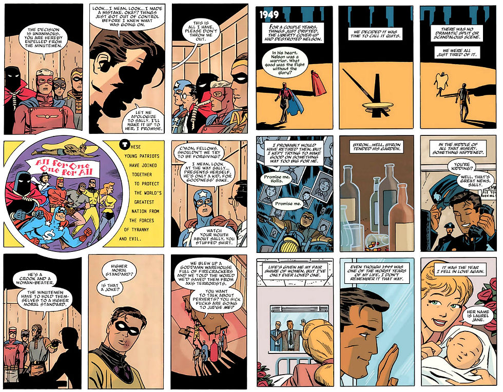 Vinhetas de Antes de Watchmen: Minutemen