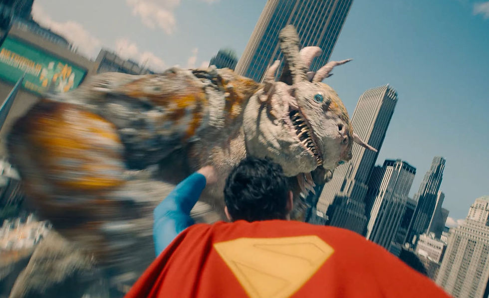 Cena de "Superman" (2025)- Reprodução: Warner/DC Studios.