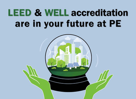 LEED & WELL Accreditation Graphic