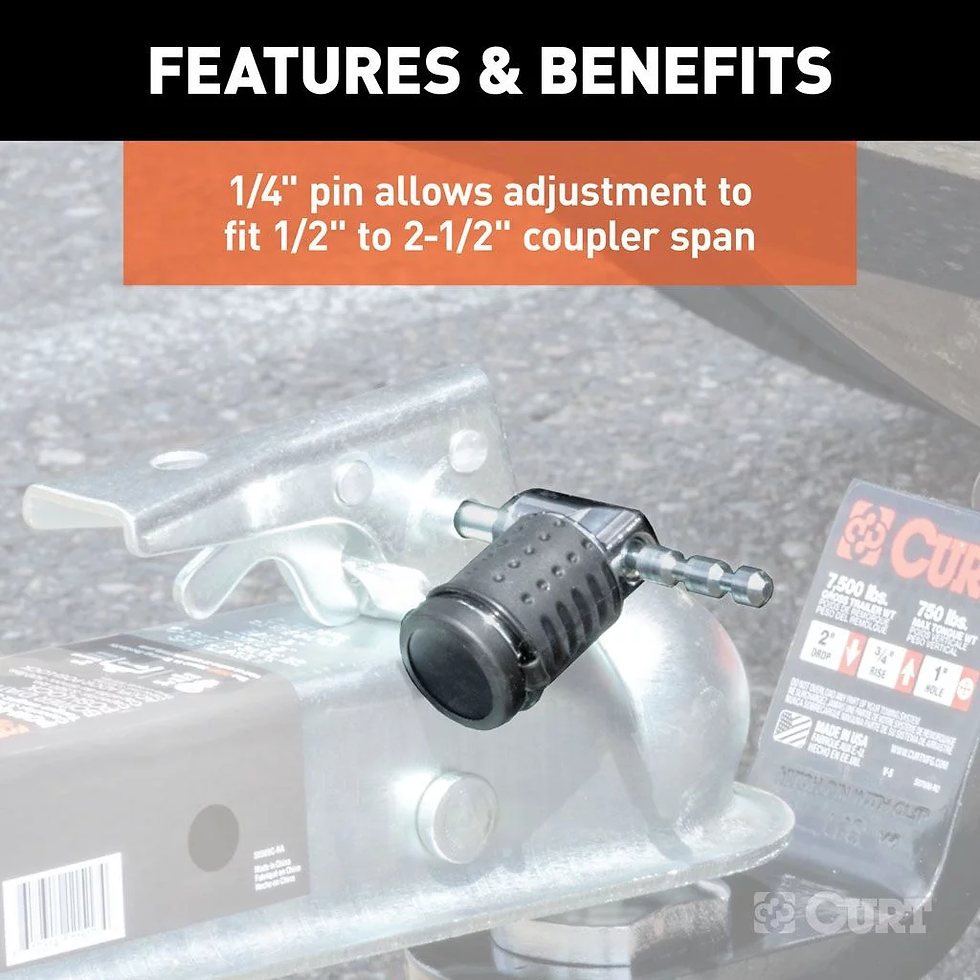 Thumbnail: HITCH & COUPLER LOCK SET #23086 (2"RECEIVER, 1/2" TO 2-1/2"LATCH, 1-7/8" & 2LIP)