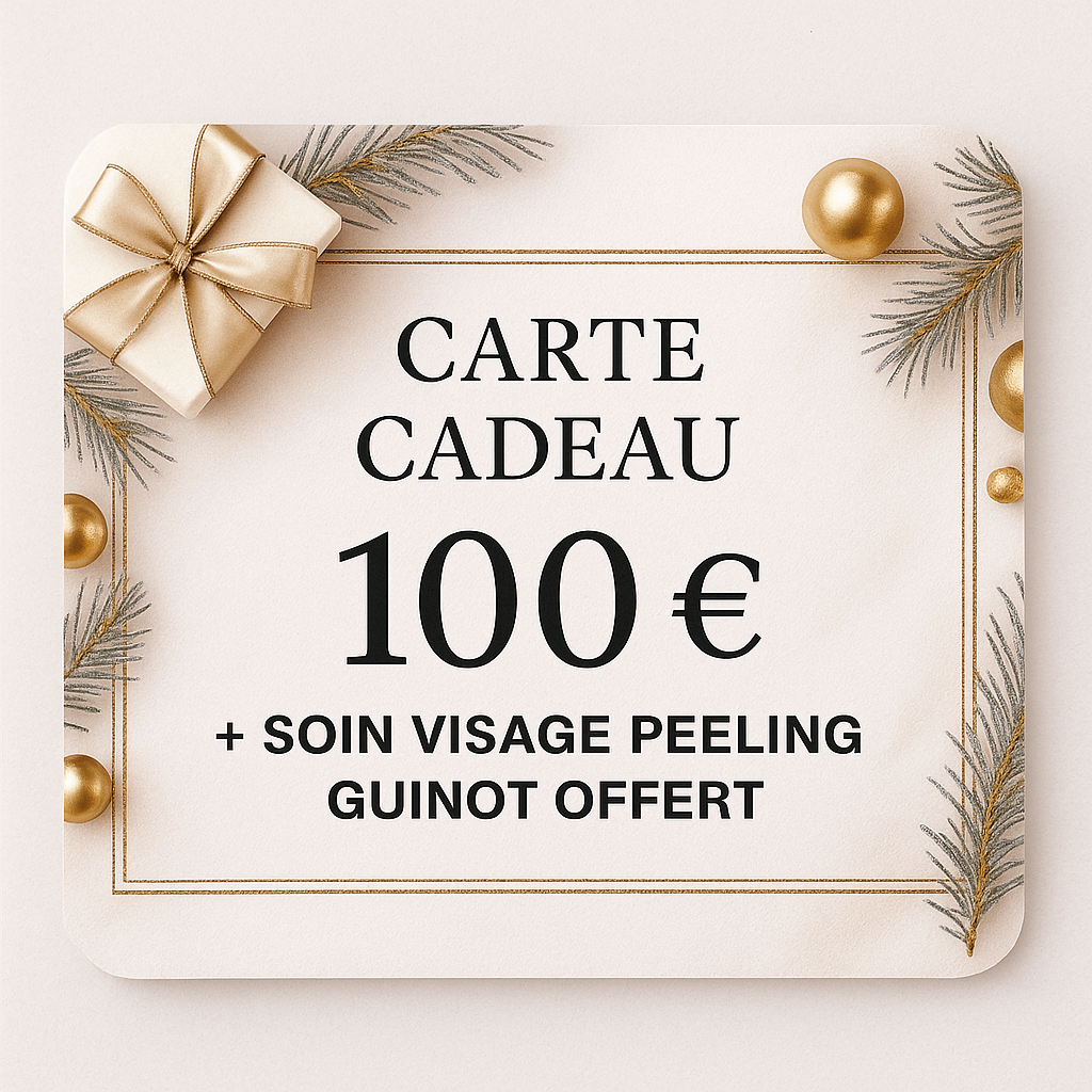 đ Carte Cadeau 100 ⏠+ Soin Peeling Guinot OFFERT