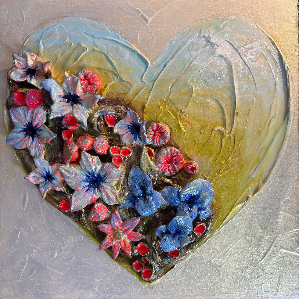 " Coeur en fleurs : Espoir  "  Disponible