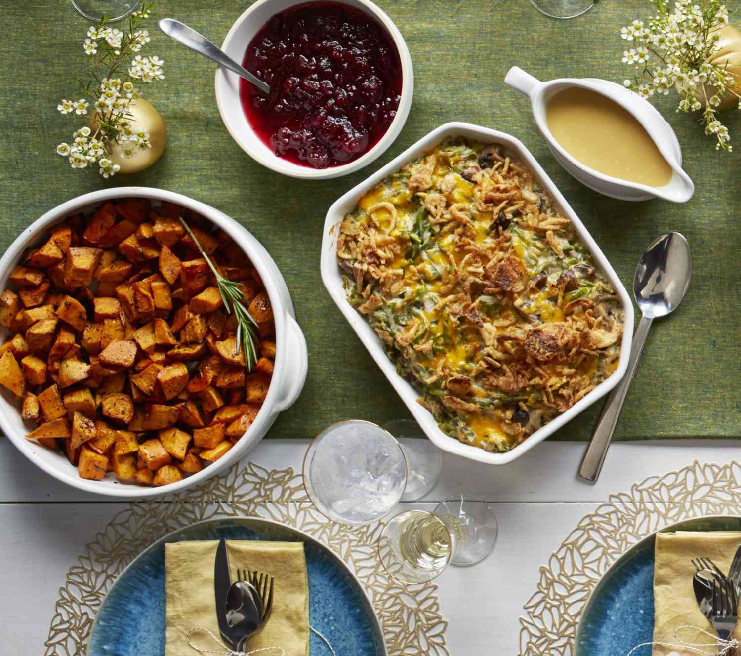 Arranged Food and Objects