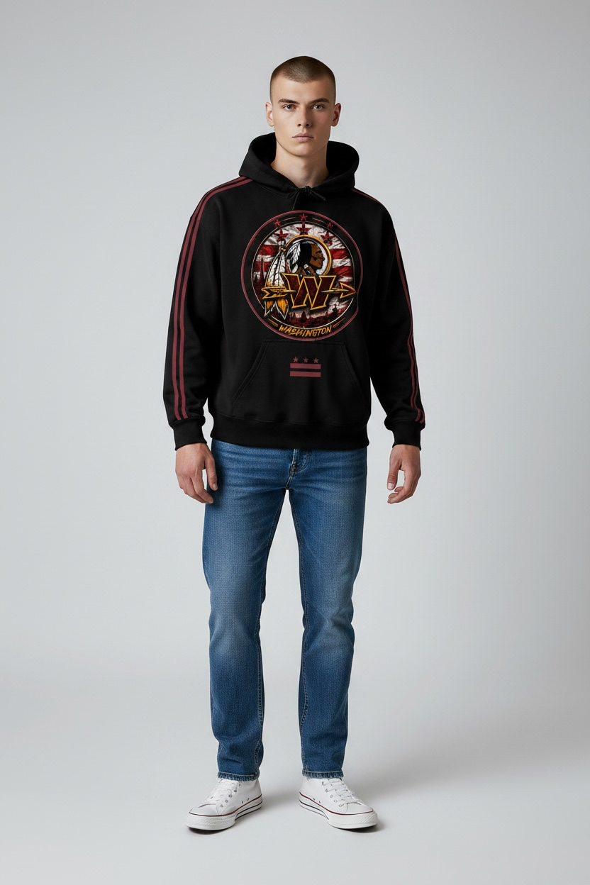 Warrior Legacy Hoodie – Black wool varsity jacket