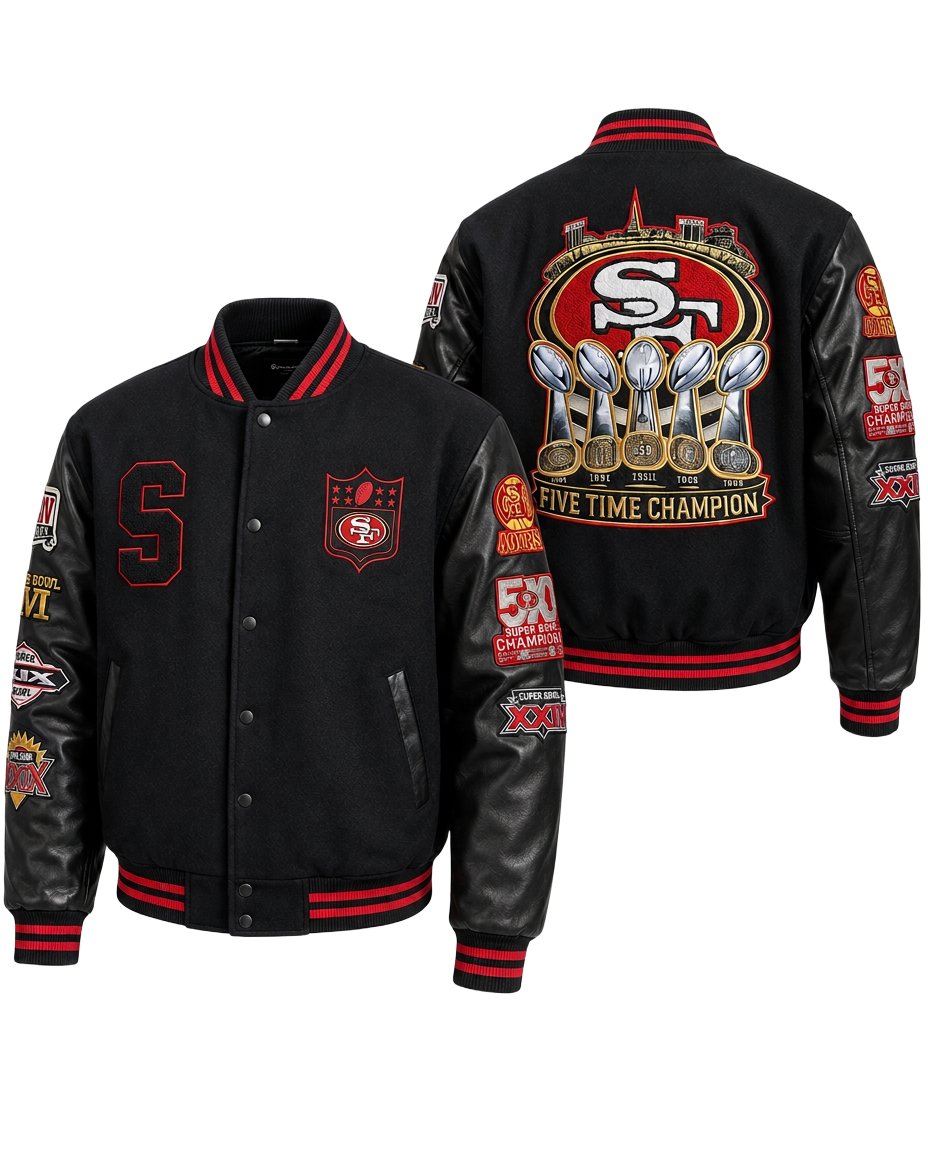 Bay Dynasty Varsity Jacket wool varsity jacket