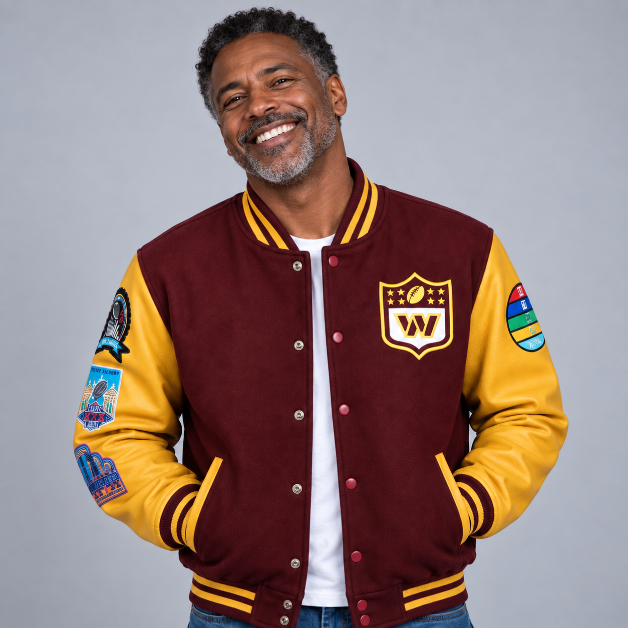 Capital Gold Varsity Jacket alternate colorway