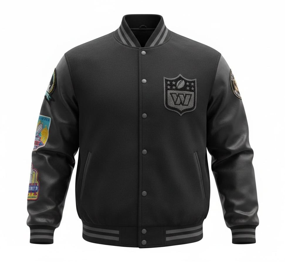 Midnight District Varsity Jacket alternate colorway