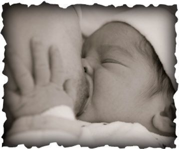 baby breast feeding