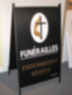 Affiche trottoir promotionnelle