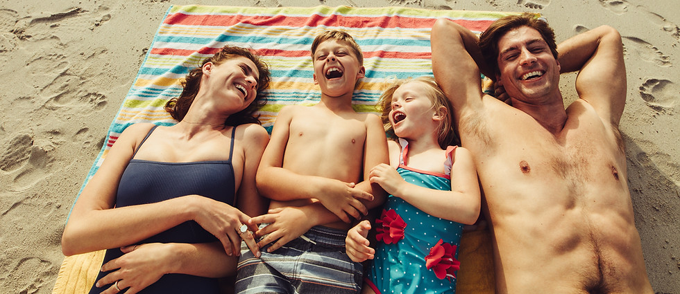 North Myrtle Beach beach portrait session for visiting families
