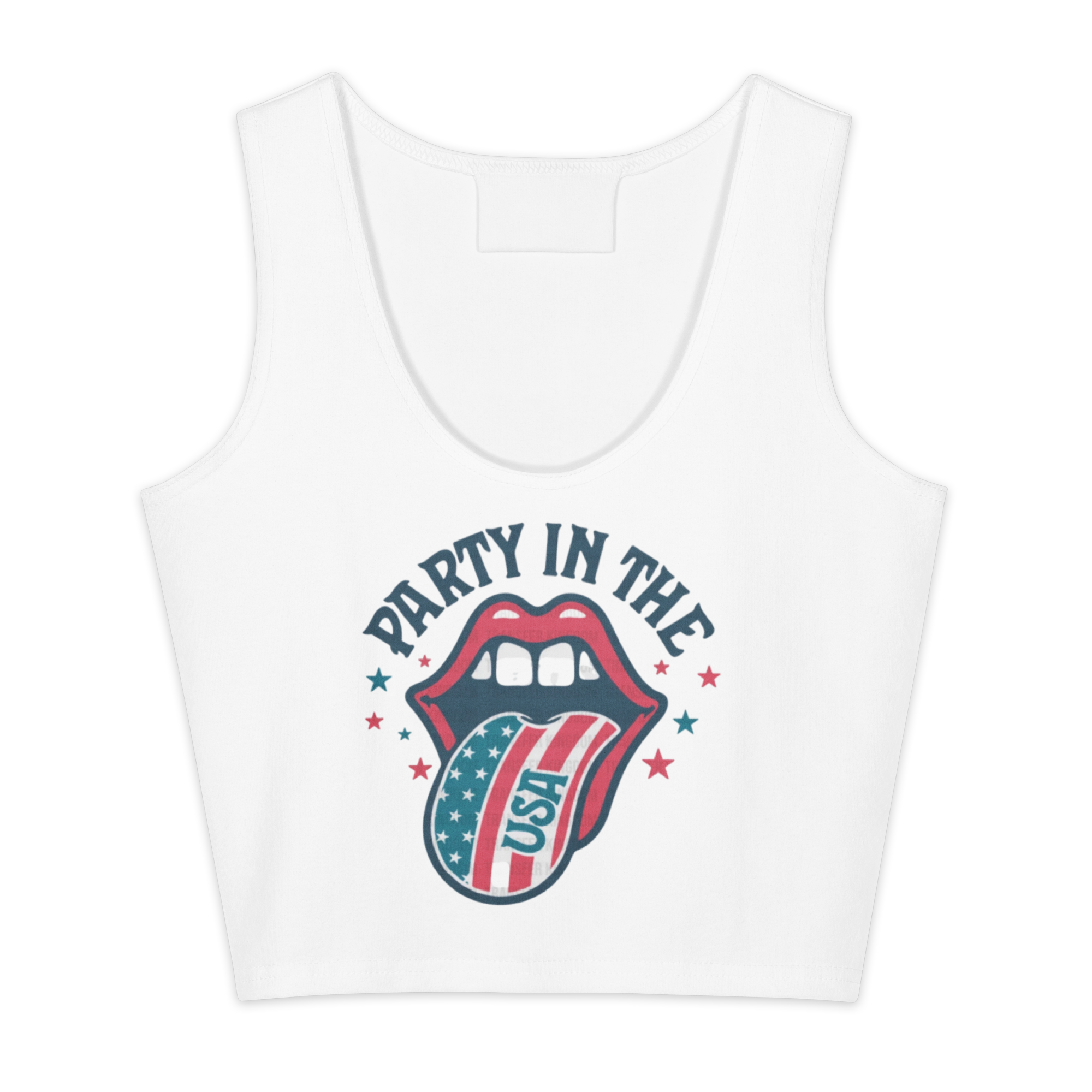 4th of July tee 3 -crop tank
