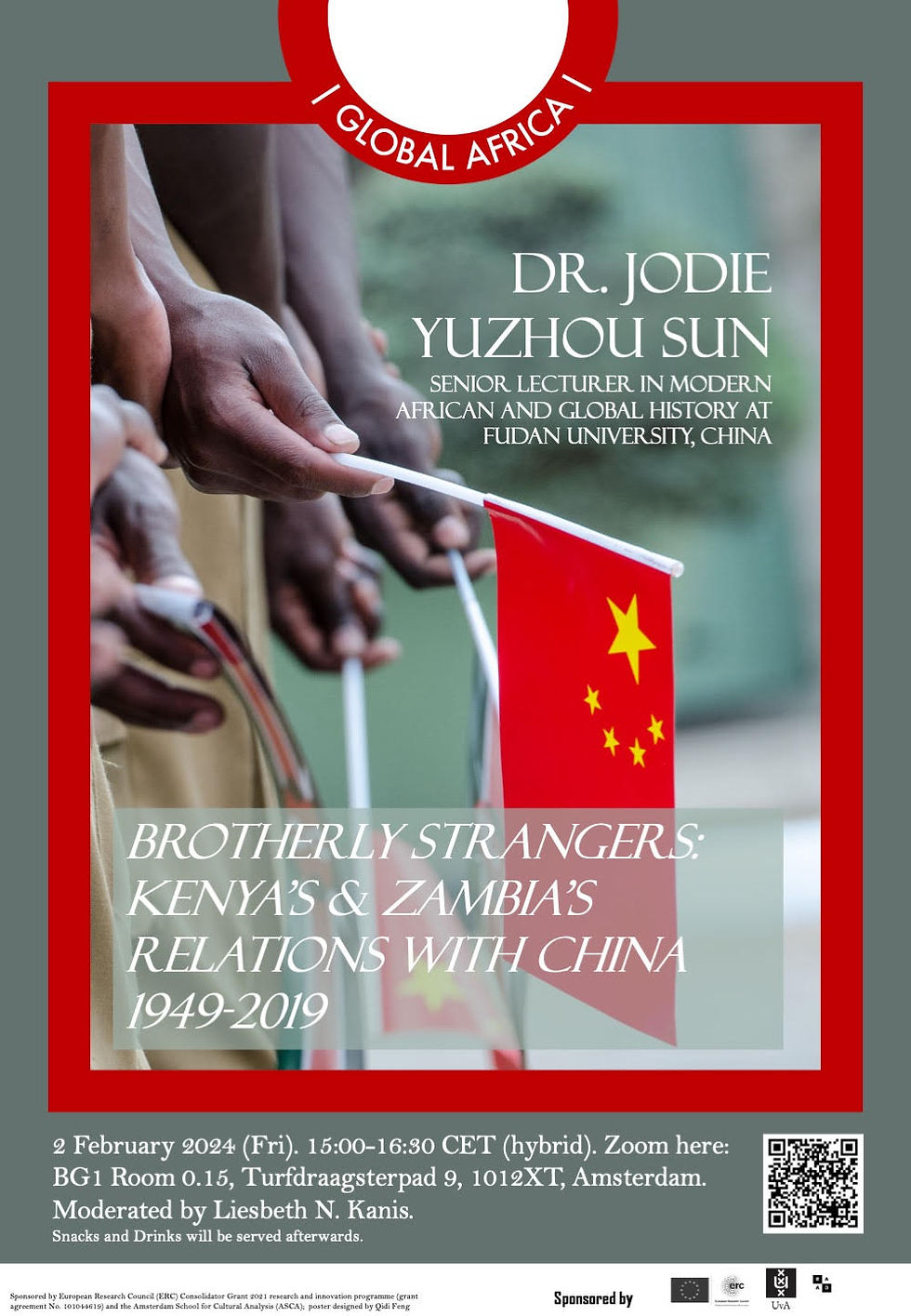 [past] Brotherly Strangers: Kenya’s & Zambia’s Relations with China 1949-2019 Seminar, keynote speaker Dr. Jodie Sun