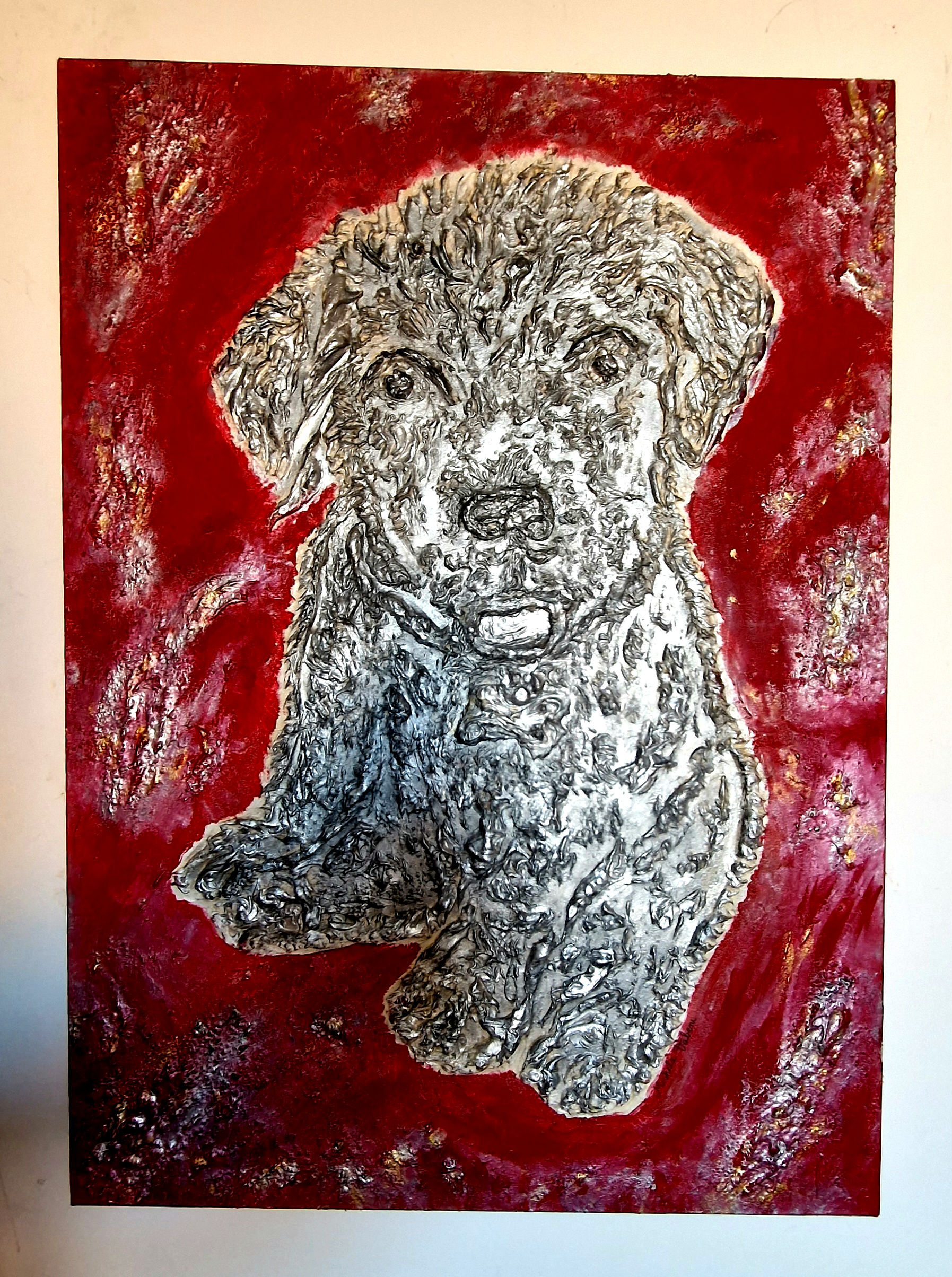 Little Dog, Sculptural Animal Portrait on commission