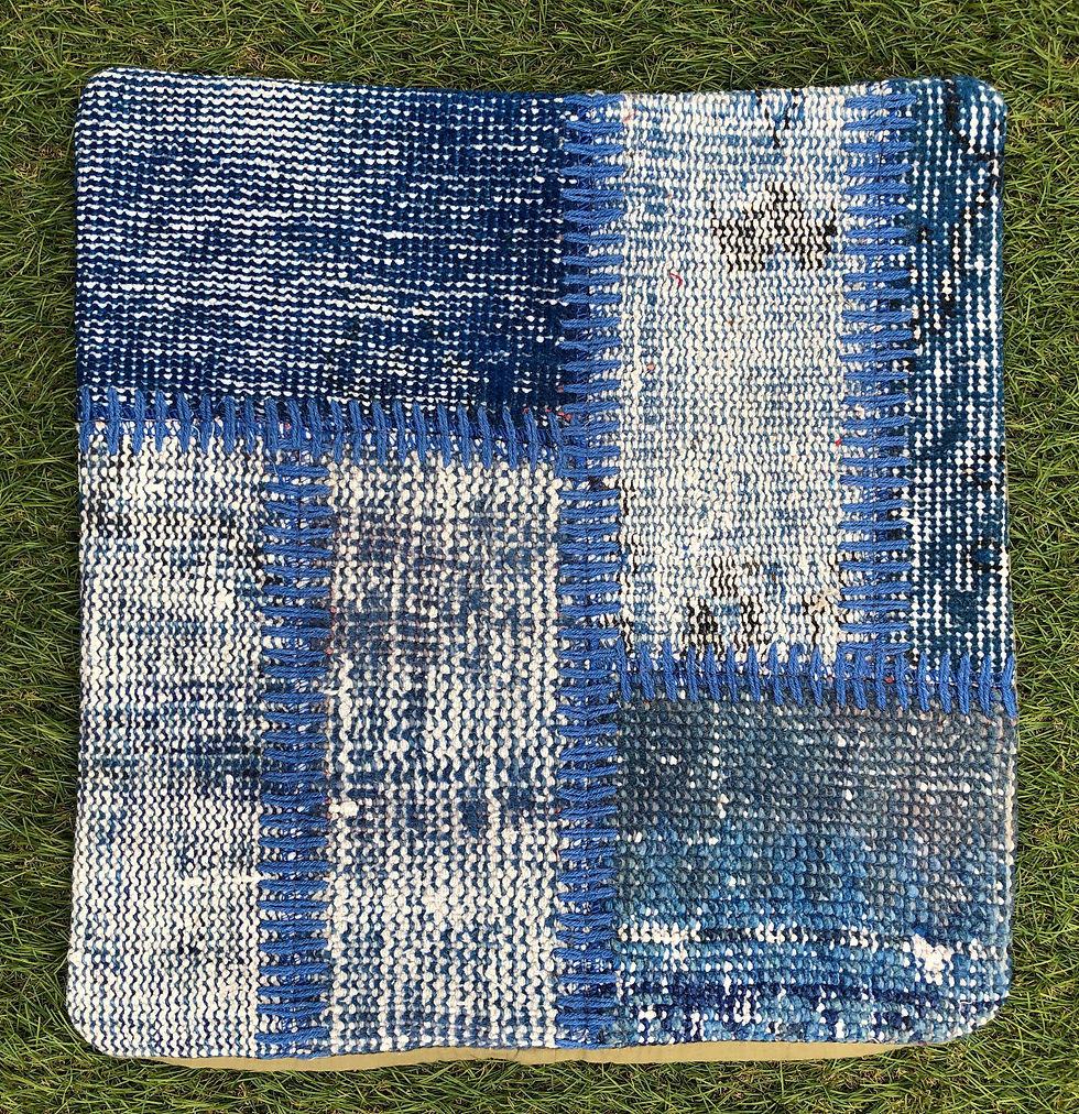 トルコ絨毯パッチワーククッションカバー