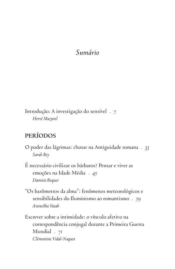 Miniatura: História das sensibilidades - Alain Corbin, Hervé Mazurel