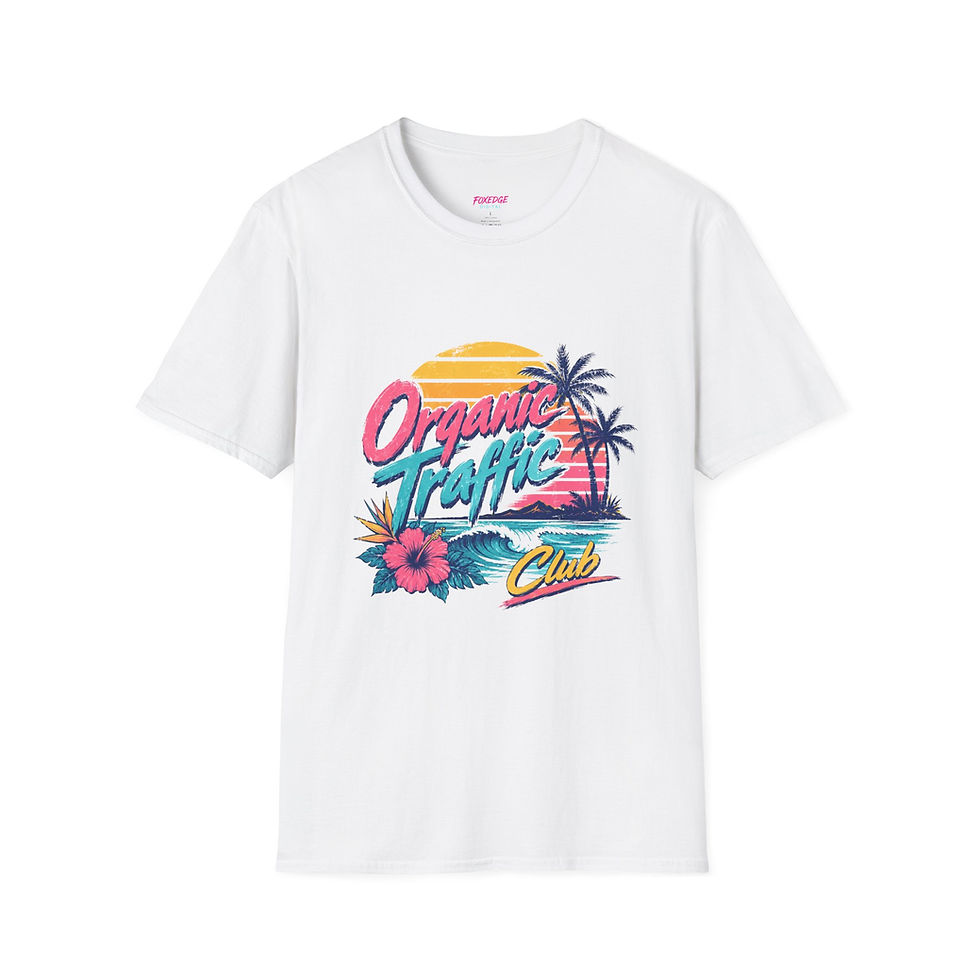 Thumbnail: Organic Traffic Club Shirt | Retro SEO Beach Graphic Tee