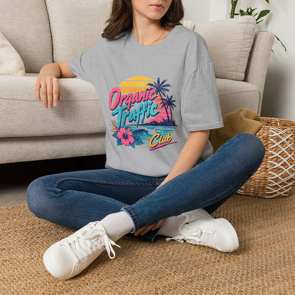 Thumbnail: Organic Traffic Club Shirt | Retro SEO Beach Graphic Tee