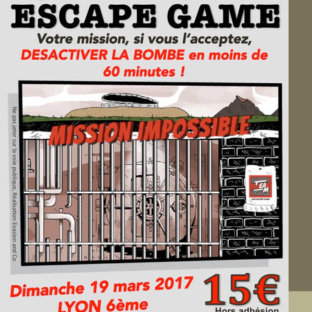 Sortie Escape Game en mars : les inscriptions sont ouvertes !