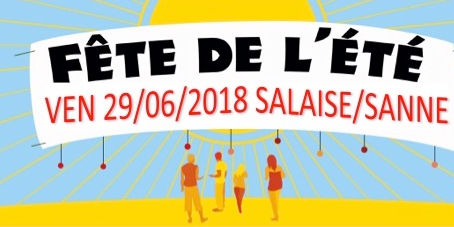 Fête de l'été : vendredi 29 juin 2018 à Salaise Sur Sanne