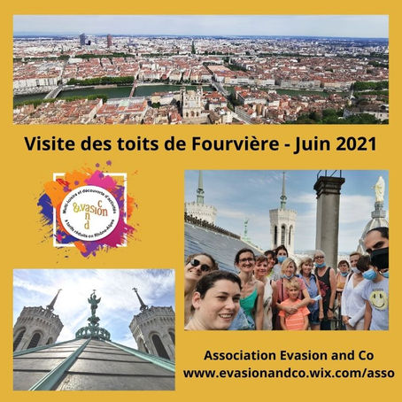 Retour en images sur la visite des toits de Fourvière de Juin 2021
