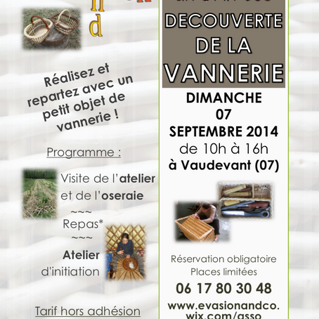 Découverte de la vannerie : 7 septembre 2014