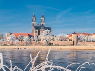 Stockbild Adobe: Magdeburg im Winter