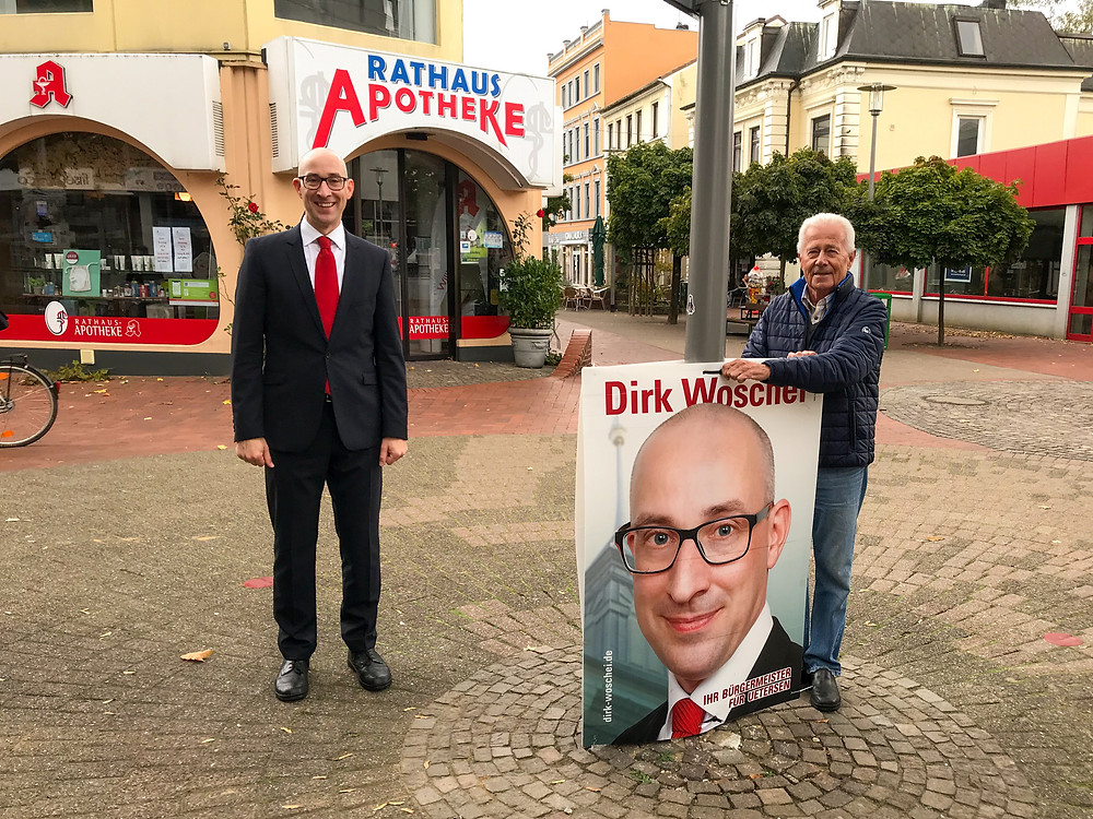 Wahlplakat Dirk Woschei – Plakate aufhängen