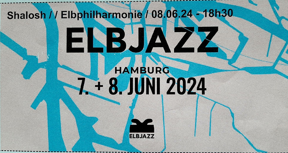 Plakatmotiv des Elbjazz-Festivals 2024 in Hamburg mit Datum und Ort.