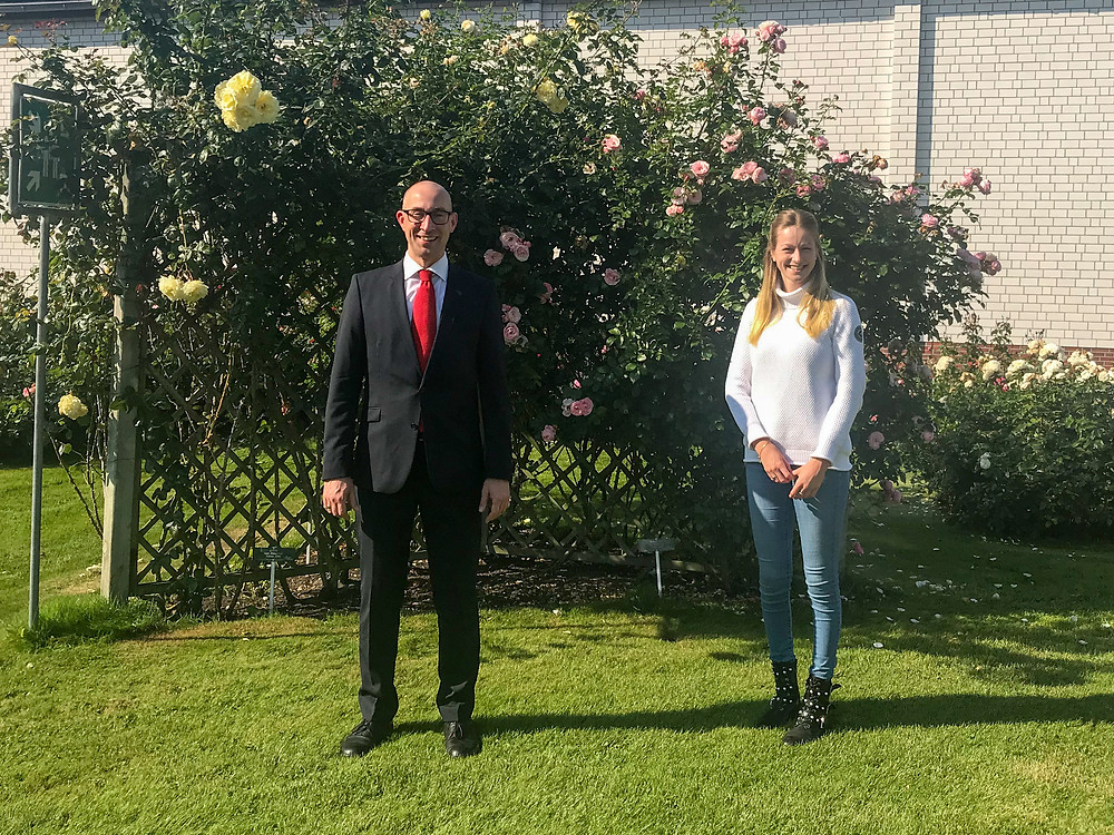 Dirk Woschei und Miriam Busch von Rosen Tantau