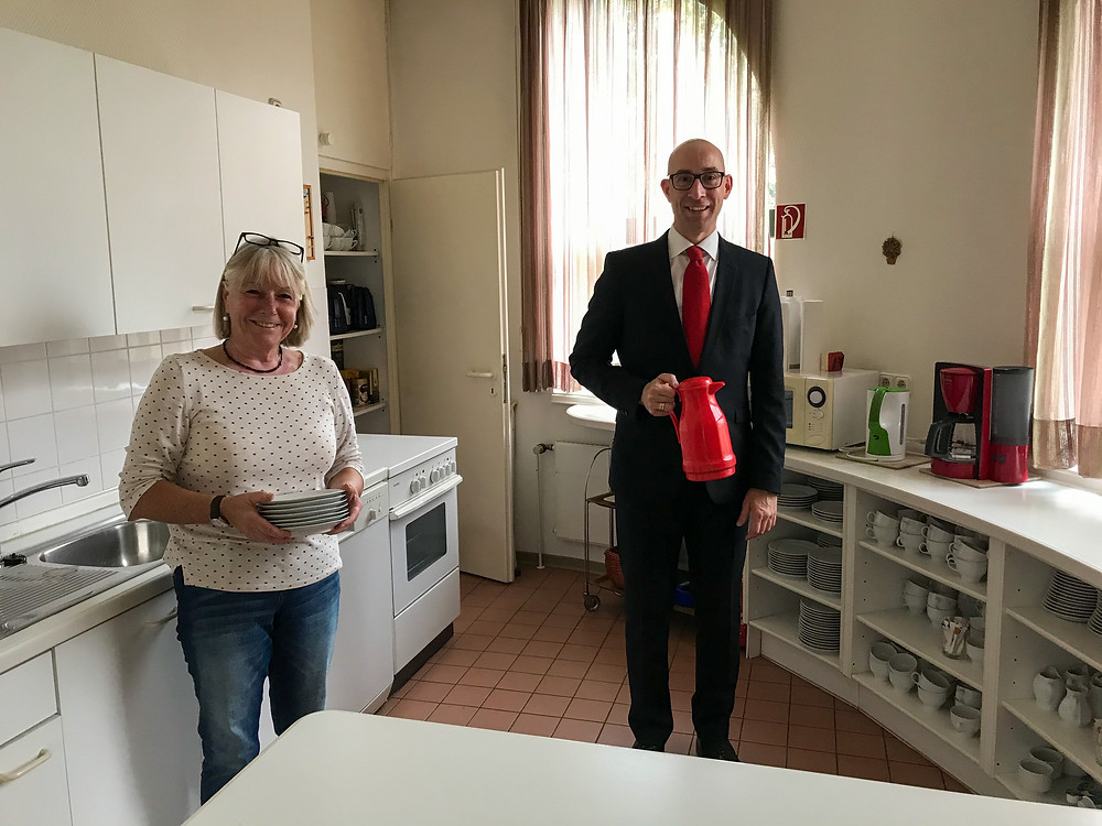 Dirk Woschei bei der AWO Uetersen